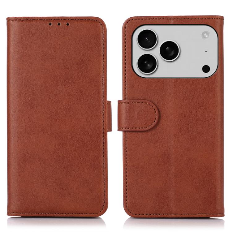For iPhone 17 Pro Max Cow Texture Leather Phone Case(Brown) - free shipping - PMc TechLife - Order now!