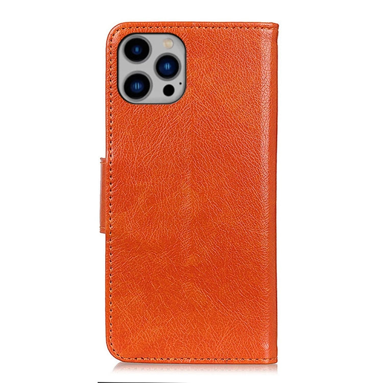 For iPhone 16 Pro Max Nappa Texture Leather Case(Orange) - iPhone 16 Pro Max Cases by PMC Jewellery | Online Shopping South Africa | PMC Jewellery | Buy Now Pay Later Mobicred