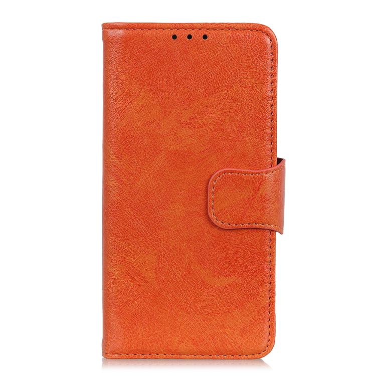 For iPhone 16e Nappa Texture Leather Case(Orange) - iPhone 16e Cases by PMC TechLife | Online Shopping South Africa | PMC TechLife | Buy Now Pay Later Mobicred