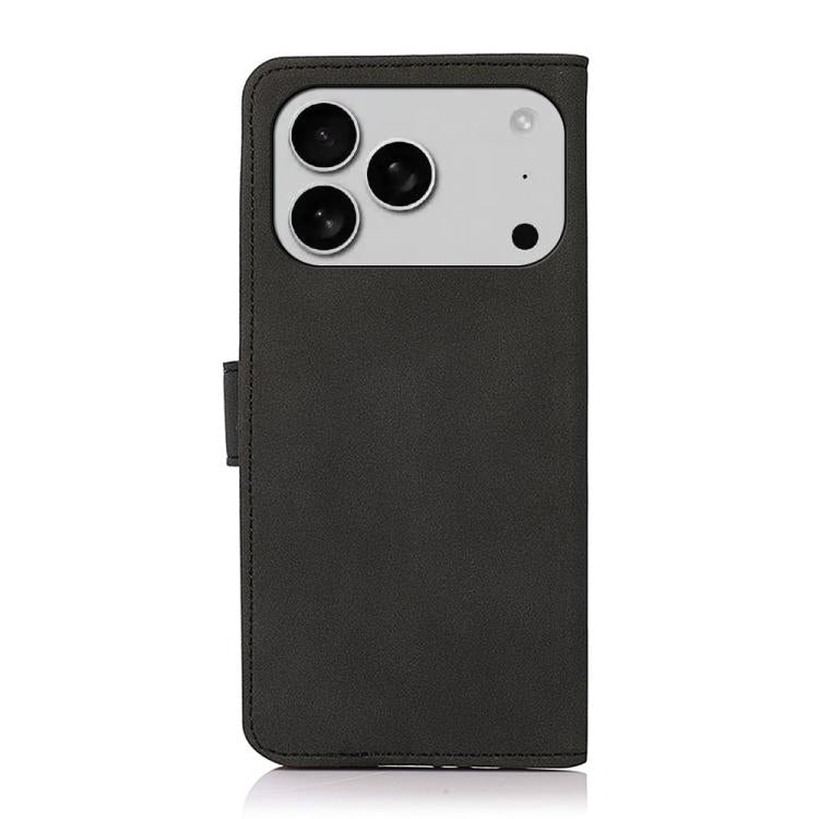 For iPhone 17 Pro Max KHAZNEH Matte Texture Leather Phone Case(Black) - free shipping - PMc TechLife - Order now!