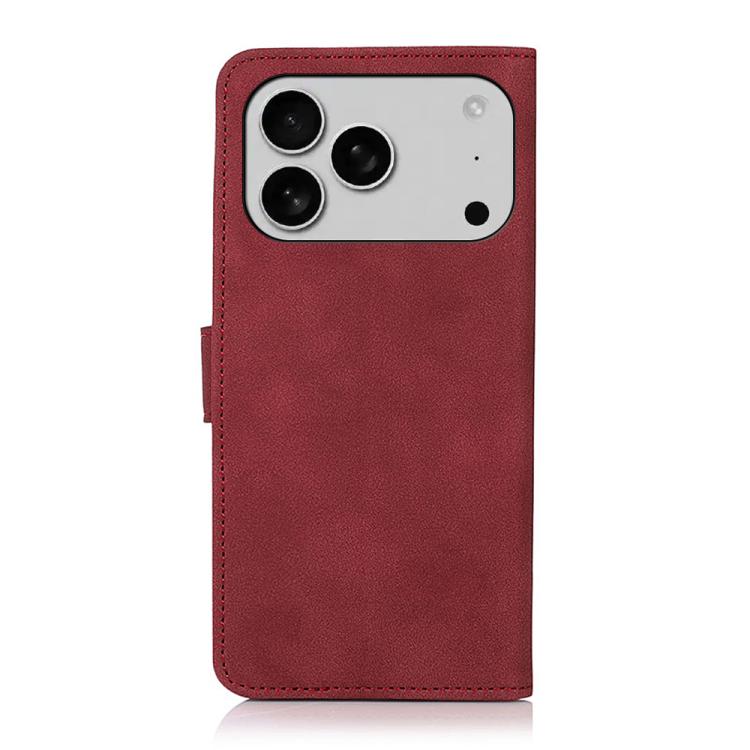 For iPhone 17 Pro Max KHAZNEH Matte Texture Leather Phone Case(Red) - free shipping - PMc TechLife - Order now!