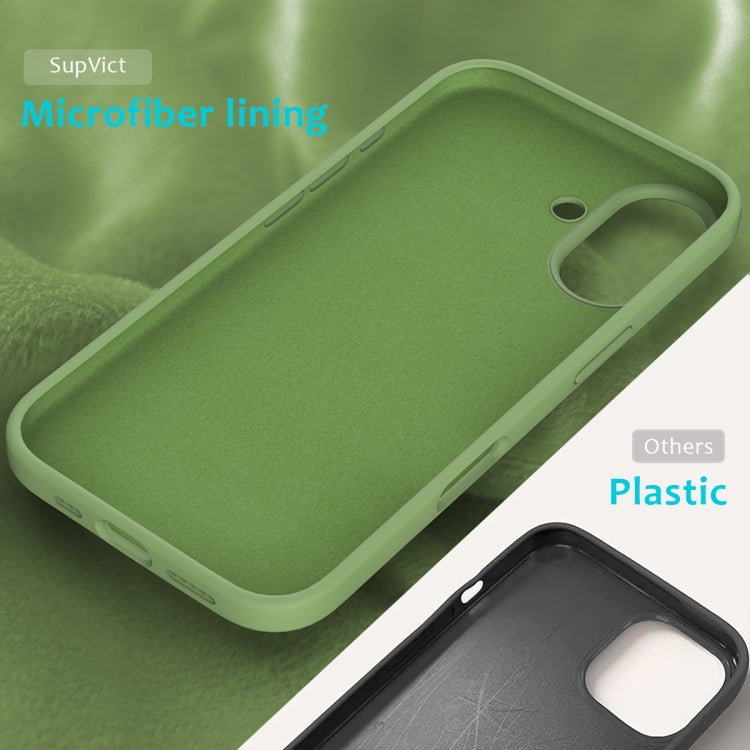 For iPhone 16 Solid Color Silicone Phone Case(Mint Green) - More iPhone Cases by PMC Jewellery | Online Shopping South Africa | PMC Jewellery | Buy Now Pay Later Mobicred