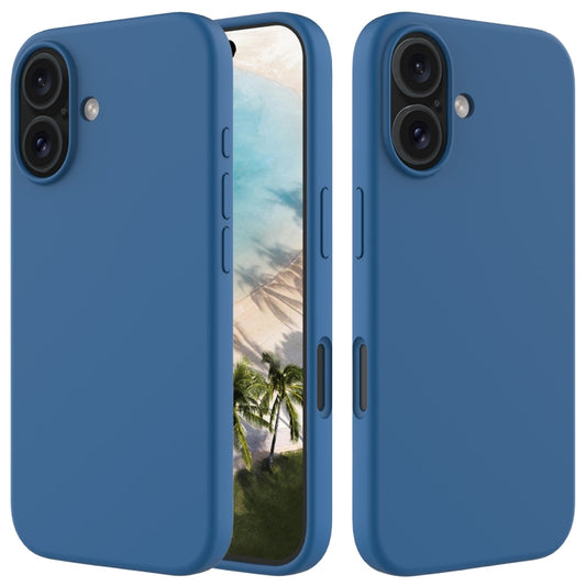 For iPhone 16 Solid Color Silicone Phone Case(Cobalt Blue) - More iPhone Cases by PMC Jewellery | Online Shopping South Africa | PMC Jewellery | Buy Now Pay Later Mobicred