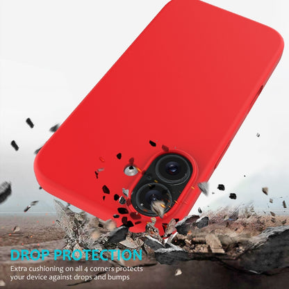 For iPhone 16 Solid Color Silicone Phone Case(Red) - More iPhone Cases by PMC Jewellery | Online Shopping South Africa | PMC Jewellery | Buy Now Pay Later Mobicred