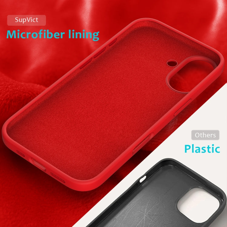 For iPhone 16 Solid Color Silicone Phone Case(Red) - More iPhone Cases by PMC Jewellery | Online Shopping South Africa | PMC Jewellery | Buy Now Pay Later Mobicred