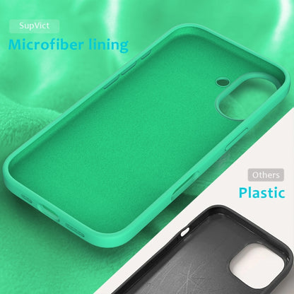 For iPhone 16 Solid Color Silicone Phone Case(Green) - More iPhone Cases by PMC Jewellery | Online Shopping South Africa | PMC Jewellery | Buy Now Pay Later Mobicred