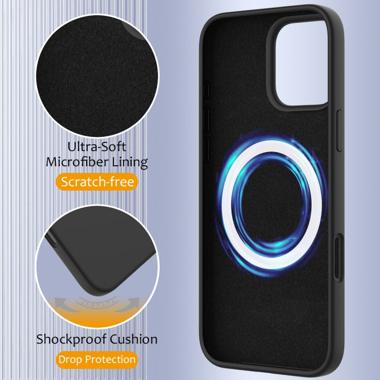 For iPhone 16 Pro Shockproof Silicone Magsafe Phone Case(Black) - iPhone 16 Pro Cases by PMC TechLife | Online Shopping South Africa | PMC TechLife | Buy Now Pay Later Mobicred