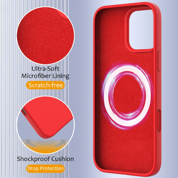 For iPhone 16 Pro Shockproof Silicone Magsafe Phone Case(Red) - iPhone 16 Pro Cases by PMC TechLife | Online Shopping South Africa | PMC TechLife | Buy Now Pay Later Mobicred