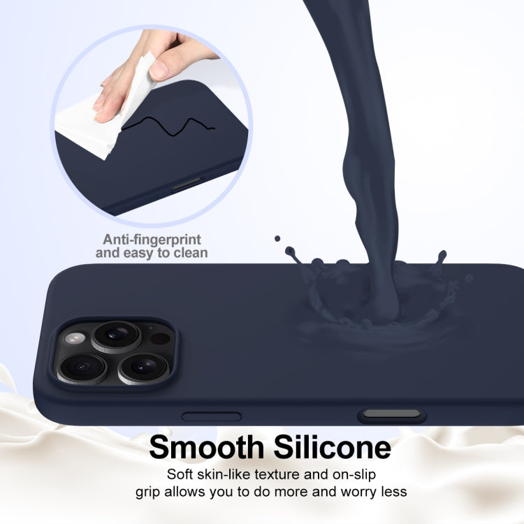 For iPhone 16 Pro Shockproof Silicone Magsafe Phone Case(Navy Blue) - iPhone 16 Pro Cases by PMC Jewellery | Online Shopping South Africa | PMC Jewellery | Buy Now Pay Later Mobicred