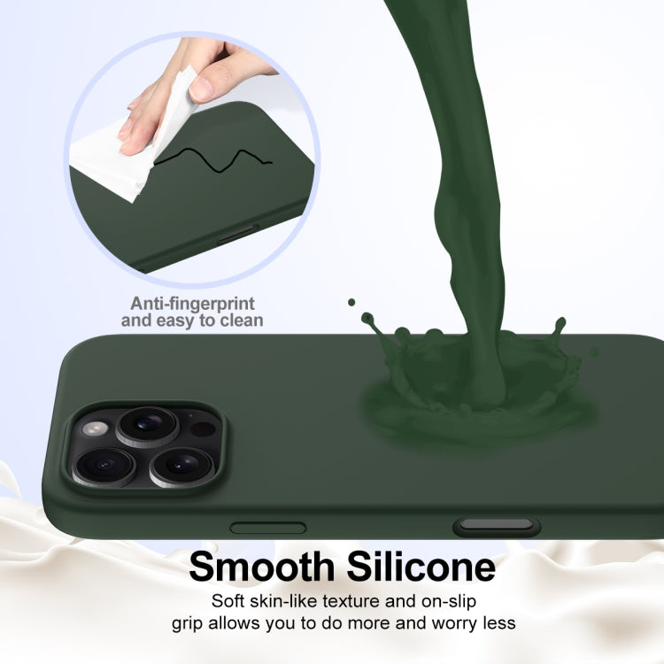 For iPhone 16 Pro Shockproof Silicone Magsafe Phone Case(Dark Green) - iPhone 16 Pro Cases by PMC Jewellery | Online Shopping South Africa | PMC Jewellery | Buy Now Pay Later Mobicred