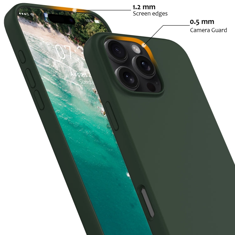 For iPhone 16 Pro Shockproof Silicone Magsafe Phone Case(Dark Green) - iPhone 16 Pro Cases by PMC Jewellery | Online Shopping South Africa | PMC Jewellery | Buy Now Pay Later Mobicred