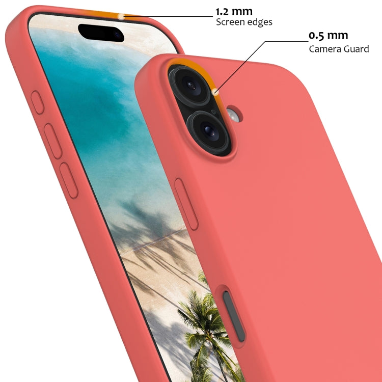 For iPhone 16 Plus Shockproof Silicone Magsafe Phone Case(Pink Orange) - iPhone 16 Plus Cases by PMC TechLife | Online Shopping South Africa | PMC TechLife | Buy Now Pay Later Mobicred