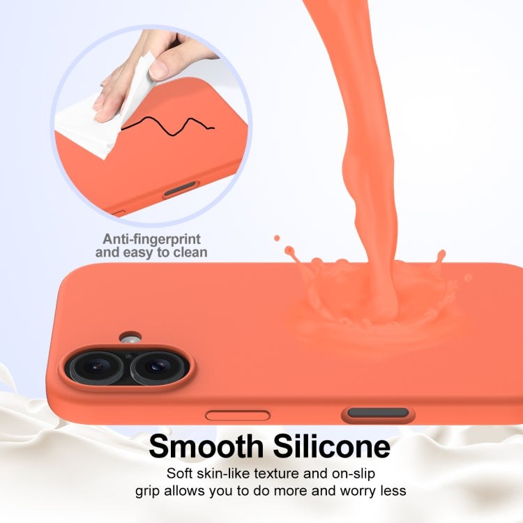 For iPhone 16 Plus Shockproof Silicone Magsafe Phone Case(Gold Orange) - iPhone 16 Plus Cases by PMC Jewellery | Online Shopping South Africa | PMC Jewellery | Buy Now Pay Later Mobicred