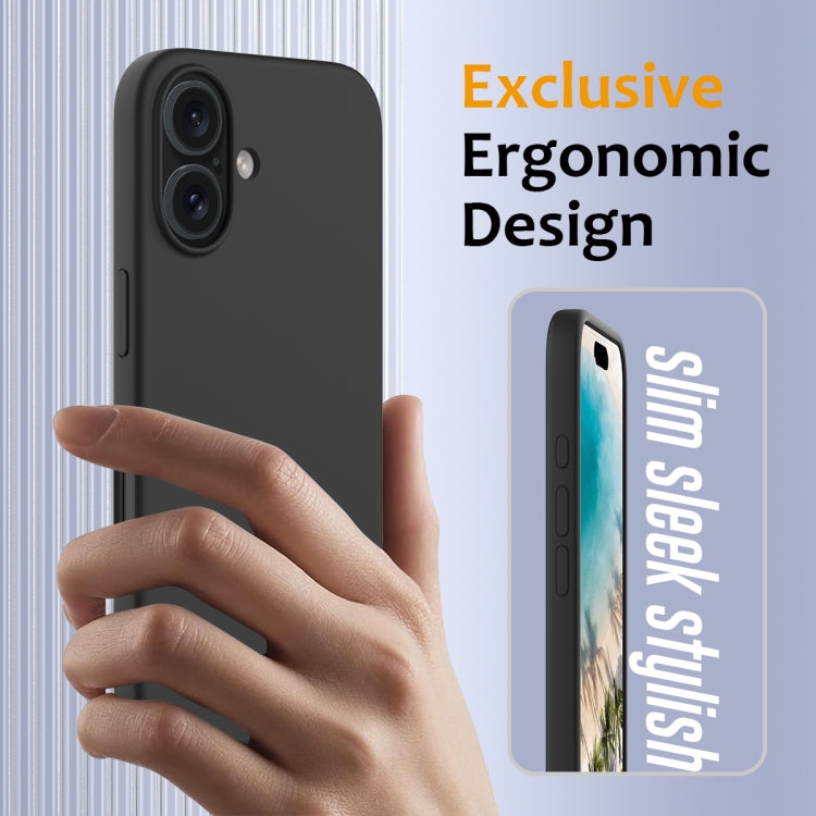 For iPhone 16 Shockproof Silicone Magsafe Phone Case(Black) - iPhone 16 Cases by PMC TechLife | Online Shopping South Africa | PMC TechLife | Buy Now Pay Later Mobicred