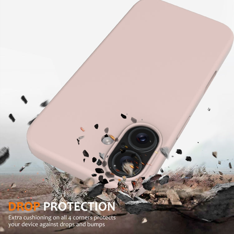 For iPhone 16 Shockproof Silicone Magsafe Phone Case(Sand Pink) - iPhone 16 Cases by PMC Jewellery | Online Shopping South Africa | PMC Jewellery | Buy Now Pay Later Mobicred