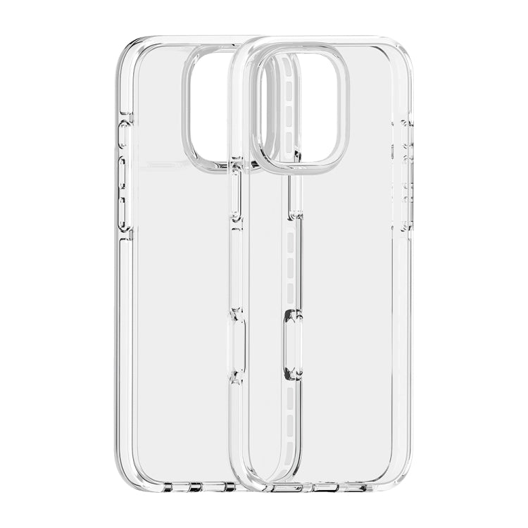 For iPhone 16 Pro Two-color Shockproof High Transparency TPU Phone Case(White) - iPhone 16 Pro Cases by PMC TechLife | Online Shopping South Africa | PMC TechLife | Buy Now Pay Later Mobicred