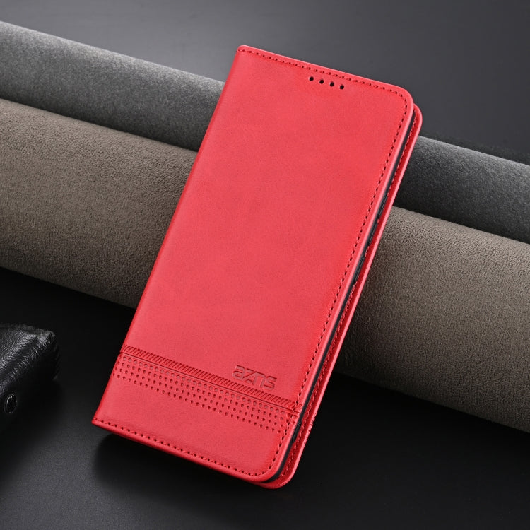 For Xiaomi Redmi K70/K70 Pro AZNS Magnetic Calf Texture Flip Leather Phone Case(Red) - K70 Pro Cases by AZNS | Online Shopping South Africa | PMC Jewellery | Buy Now Pay Later Mobicred