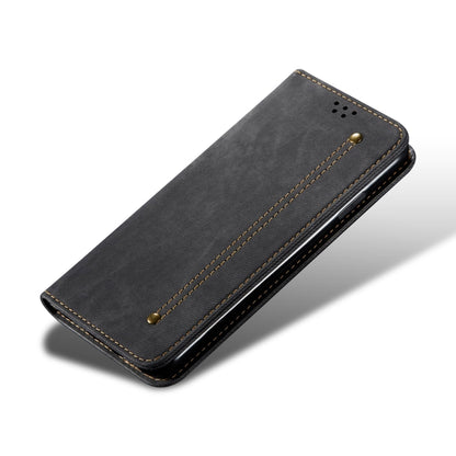 For vivo X100 Denim Texture Flip Leather Phone Case(Black) - X100 Cases by imak | Online Shopping South Africa | PMC Jewellery | Buy Now Pay Later Mobicred