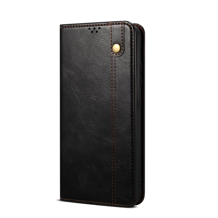 For vivo X100 Pro Oil Wax Crazy Horse Texture Leather Phone Case(Black) - X100 Pro Cases by imak | Online Shopping South Africa | PMC Jewellery | Buy Now Pay Later Mobicred