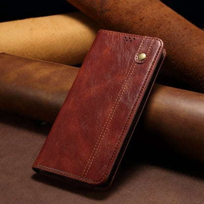 For vivo S18 Pro Oil Wax Crazy Horse Texture Leather Phone Case(Brown) - S18 Pro Cases by PMC Jewellery | Online Shopping South Africa | PMC Jewellery | Buy Now Pay Later Mobicred