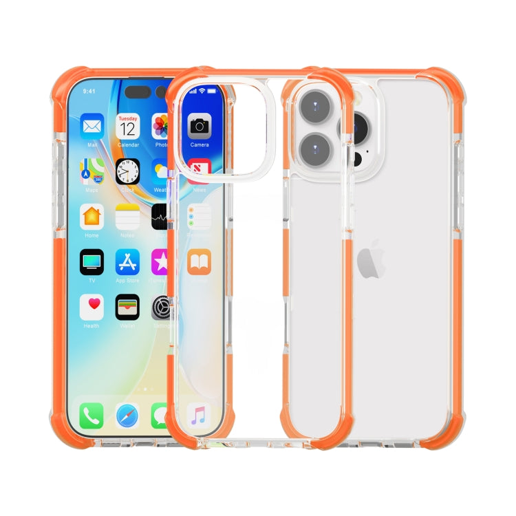 For iPhone 16 Pro Max Four-corner Shockproof TPU + Acrylic Phone Case(Orange) - iPhone 16 Pro Max Cases by PMC Jewellery | Online Shopping South Africa | PMC Jewellery | Buy Now Pay Later Mobicred