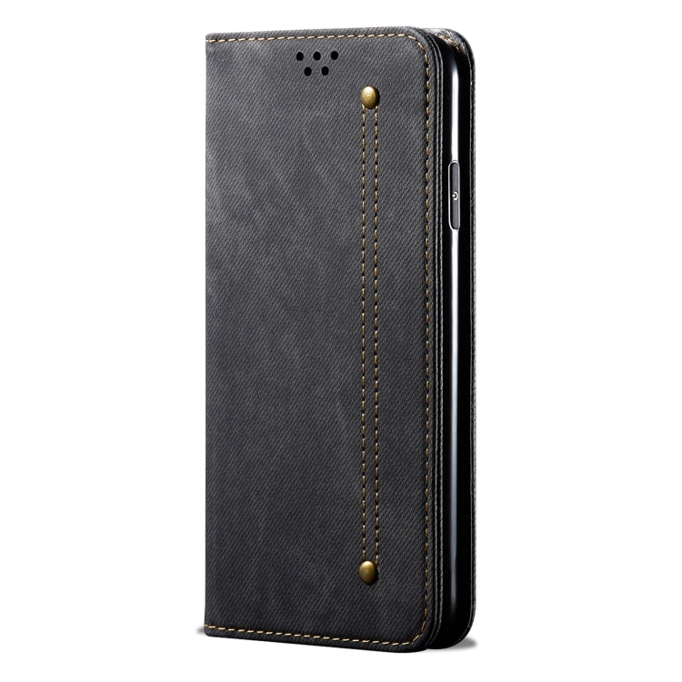 For Honor 90 Denim Texture Flip Leather Phone Case(Black) - Honor Cases by PMC Jewellery | Online Shopping South Africa | PMC Jewellery | Buy Now Pay Later Mobicred