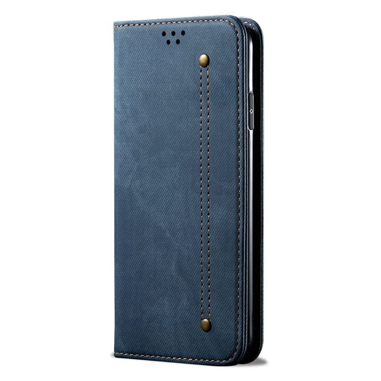 For Honor 90 Pro Denim Texture Flip Leather Phone Case(Blue) - Honor Cases by PMC Jewellery | Online Shopping South Africa | PMC Jewellery | Buy Now Pay Later Mobicred