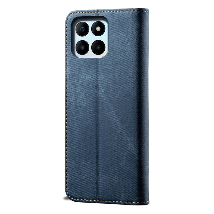 For Honor X6A Denim Texture Flip Leather Phone Case(Blue) - Honor Cases by PMC Jewellery | Online Shopping South Africa | PMC Jewellery