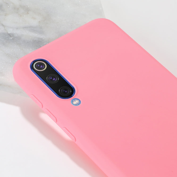 For Xiaomi Mi 9 SE Shockproof Frosted TPU Protective Case(Pink) - Xiaomi Cases by PMC Jewellery | Online Shopping South Africa | PMC Jewellery