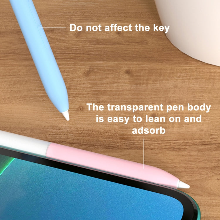 For Xiaomi Stylus Pen 2 Jelly Style Translucent Silicone Protective Pen Case(Grey) - Pencil Accessories by PMC Jewellery | Online Shopping South Africa | PMC Jewellery