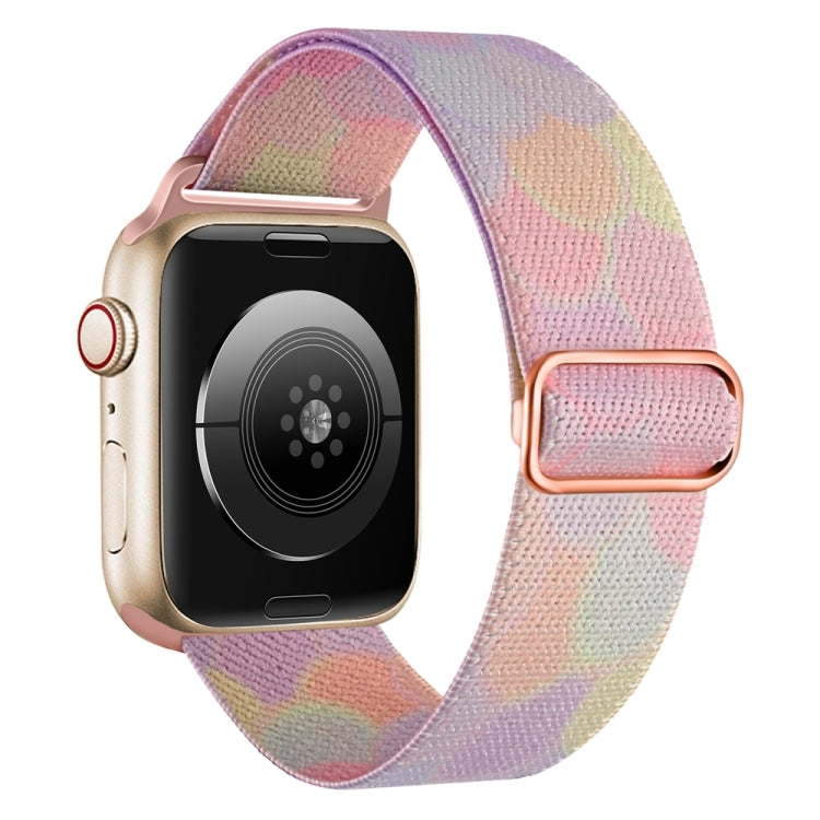 For Apple Watch 8 45mm  Painted Pattern Nylon Replacement Watch Band(Symphony Bubbles) - Watch Bands by PMc TechLife | Online Shopping South Africa | PMc TechLife | Buy Now Pay Later Mobicred