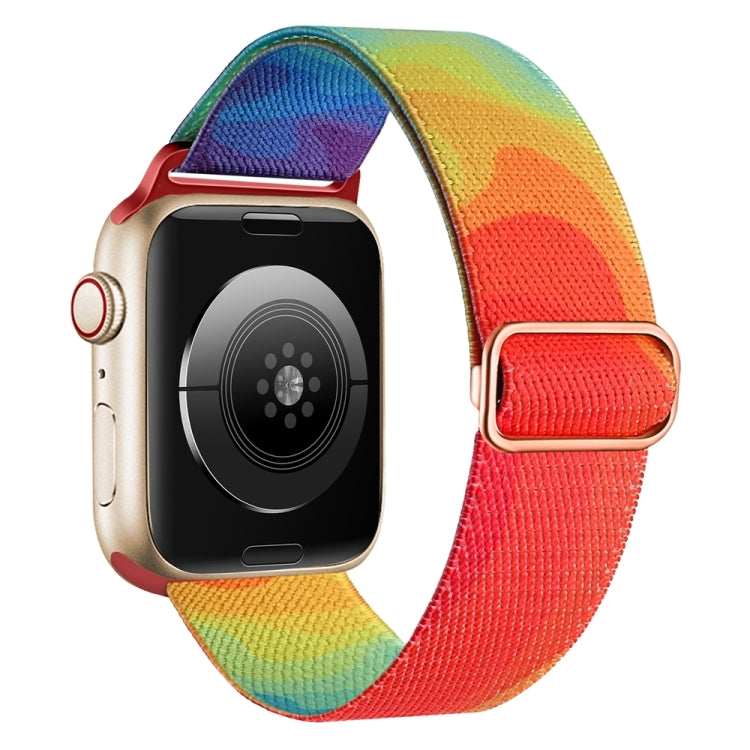 For Apple Watch 42mm Painted Pattern Nylon Replacement Watch Band(Liquid Colorful) - Watch Bands by PMc TechLife | Online Shopping South Africa | PMc TechLife | Buy Now Pay Later Mobicred