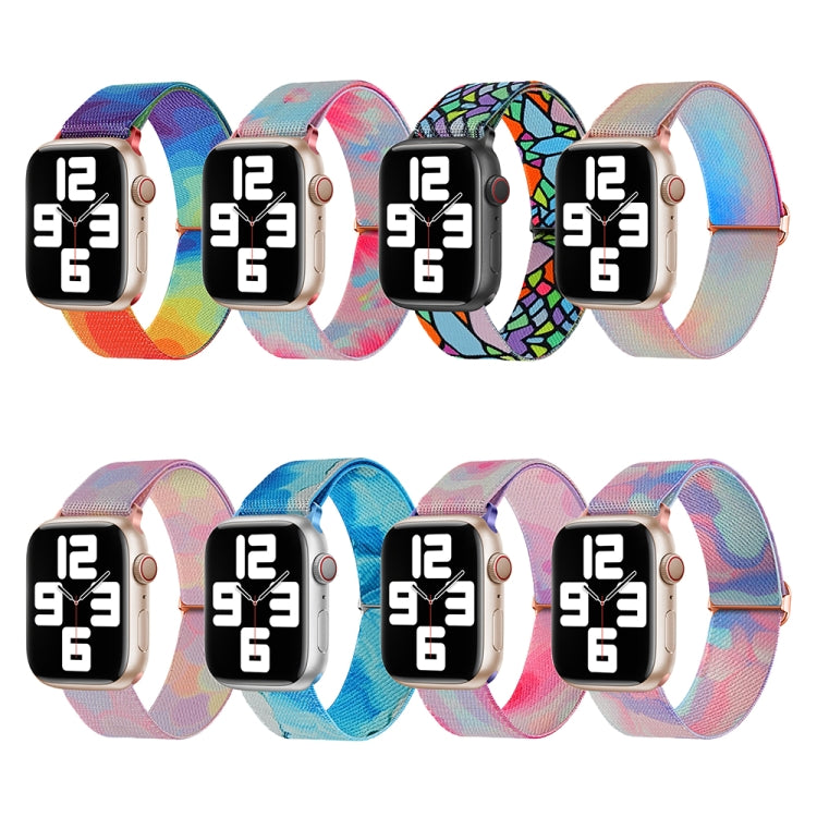 For Apple Watch 3 42mm Painted Pattern Nylon Replacement Watch Band(Liquid Colorful) - free shipping - PMc TechLife - Order now!