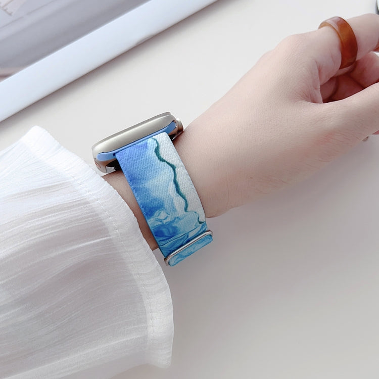 For Apple Watch 2 42mm Painted Pattern Nylon Replacement Watch Band(Water Fluid) - Watch Bands by PMc TechLife | Online Shopping South Africa | PMc TechLife | Buy Now Pay Later Mobicred