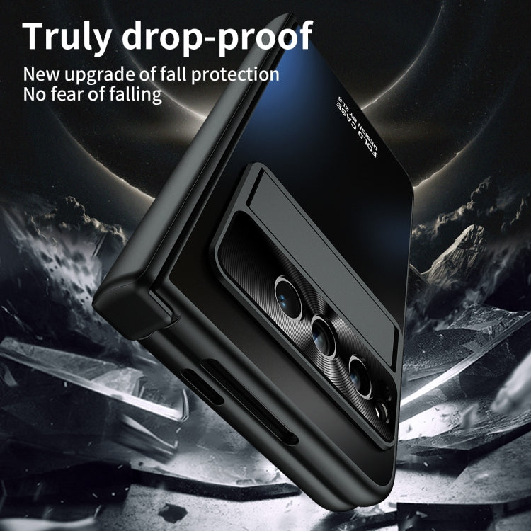 For Google Pixel Fold Integrated Electroplating Folding All-inclusive Phone Case(Black) - Google Cases by PMC TechLife | Online Shopping South Africa | PMC TechLife | Buy Now Pay Later Mobicred
