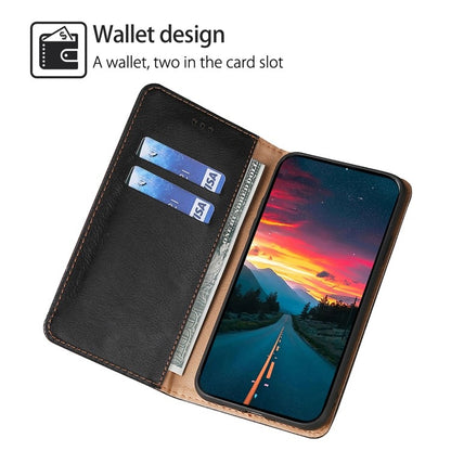 For TCL 50 SE 4G Gloss Oil Solid Color Magnetic Leather Phone Case(Black) - More Brand by PMC Jewellery | Online Shopping South Africa | PMC Jewellery | Buy Now Pay Later Mobicred