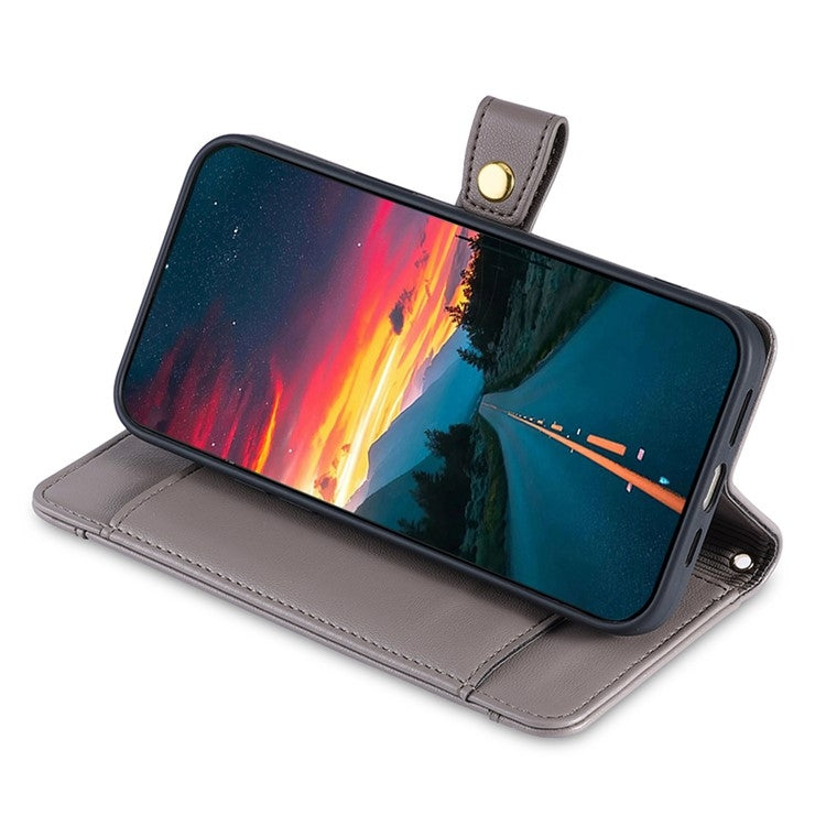 For Sharp Aquos R9 Sheep Texture Cross-body Zipper Wallet Leather Phone Case(Grey) - More Brand by PMC TechLife | Online Shopping South Africa | PMC TechLife | Buy Now Pay Later Mobicred