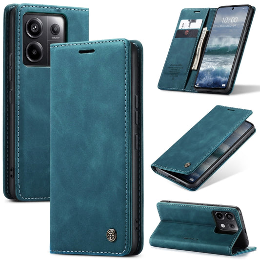 For Xiaomi Redmi Note 13 Pro 5G CaseMe 013 Multifunctional Horizontal Flip Leather Phone Case(Blue) - Xiaomi Cases by CaseMe | Online Shopping South Africa | PMC Jewellery | Buy Now Pay Later Mobicred