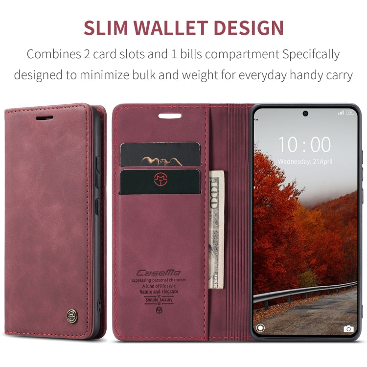 For Xiaomi Poco X6 Pro CaseMe 013 Multifunctional Horizontal Flip Leather Phone Case(Wine Red) - Xiaomi Cases by CaseMe | Online Shopping South Africa | PMC Jewellery | Buy Now Pay Later Mobicred