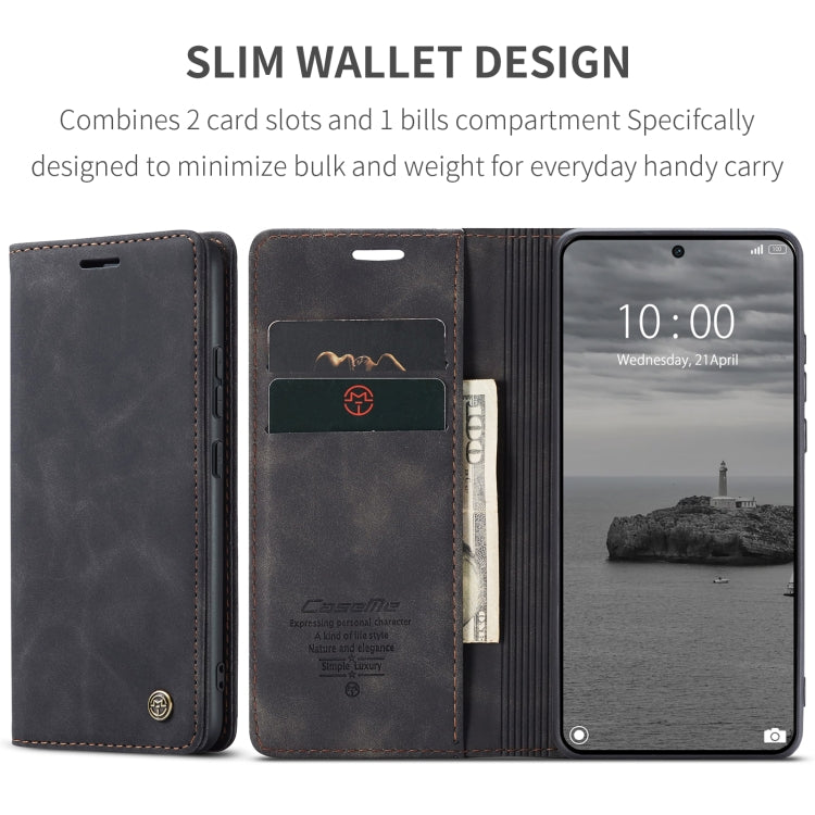 For Xiaomi Redmi K70E 5G CaseMe 013 Multifunctional Horizontal Flip Leather Phone Case(Black) - K70E Cases by CaseMe | Online Shopping South Africa | PMC Jewellery | Buy Now Pay Later Mobicred