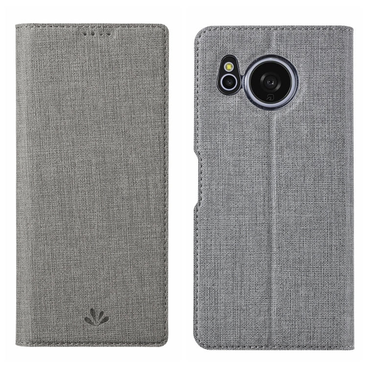 For Sharp Aquos Sense8 ViLi DMX Series Shockproof TPU + PU Leather Magnetic Attraction Horizontal Flip Case(Grey) - More Brand by ViLi | Online Shopping South Africa | PMC Jewellery | Buy Now Pay Later Mobicred