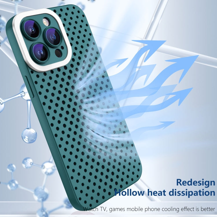 For iPhone 13 Hollow Heat Dissipation TPU Phone Case(Green) - iPhone 13 Cases by PMC Jewellery | Online Shopping South Africa | PMC Jewellery