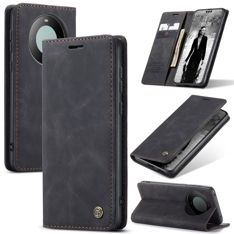 For Huawei Mate 60 Pro / 60 Pro+ CaseMe 013 Multifunctional Horizontal Flip Leather Phone Case(Black) - Huawei Cases by CaseMe | Online Shopping South Africa | PMC Jewellery | Buy Now Pay Later Mobicred