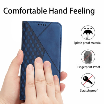 For Realme C67 4G Global Diamond Splicing Skin Feel Magnetic Leather Phone Case(Blue) - Realme Cases by PMC Jewellery | Online Shopping South Africa | PMC Jewellery