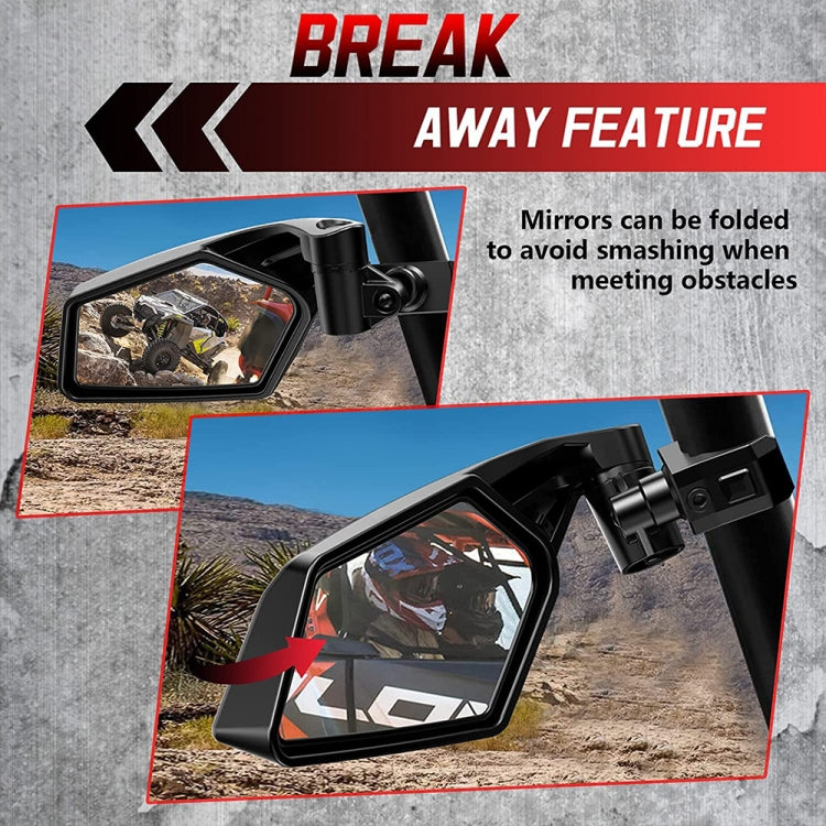 For Can-Am BRP UTV Maverick X3 Off-Road Vehicle Rearview Mirror, Model:UTV-17D - Convex Mirror & Accessories by PMC TechLife | Online Shopping South Africa | PMC TechLife | Buy Now Pay Later Mobicred
