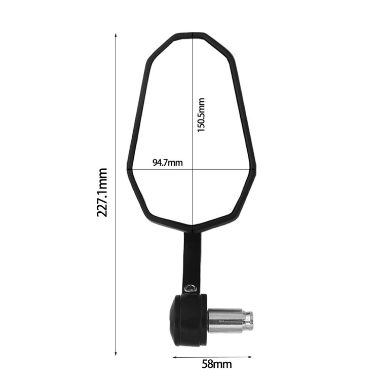 SF-172 Motorcycle Electric Vehicle Modified Handle Rearview Mirror - Side Mirrors by PMC Jewellery | Online Shopping South Africa | PMC Jewellery | Buy Now Pay Later Mobicred