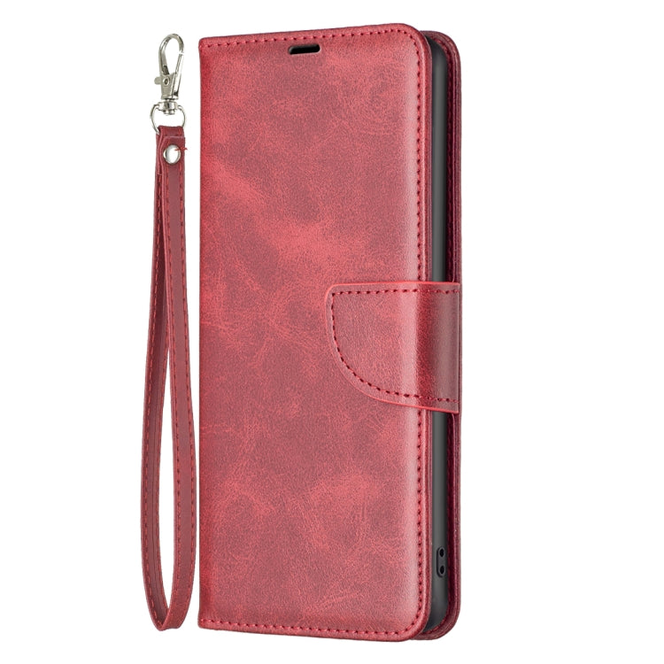 For iPhone 16 Lambskin Texture Pure Color Flip Leather Phone Case(Red) - iPhone 16 Cases by PMC Jewellery | Online Shopping South Africa | PMC Jewellery | Buy Now Pay Later Mobicred