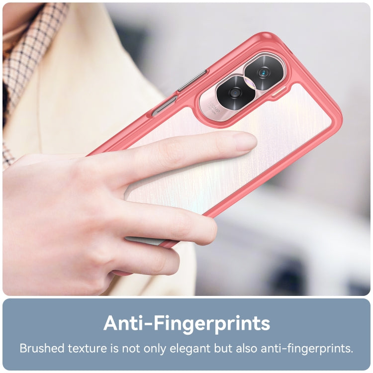 For Honor X50i Colorful Series Acrylic Hybrid TPU Phone Case(Red) - Honor Cases by PMC Jewellery | Online Shopping South Africa | PMC Jewellery | Buy Now Pay Later Mobicred