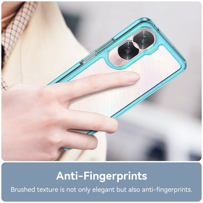 For Honor X50i Colorful Series Acrylic Hybrid TPU Phone Case(Transparent Blue) - Honor Cases by PMC Jewellery | Online Shopping South Africa | PMC Jewellery | Buy Now Pay Later Mobicred