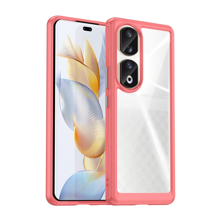 For Honor 80 Pro Colorful Series Acrylic Hybrid TPU Phone Case(Red) - Honor Cases by PMC Jewellery | Online Shopping South Africa | PMC Jewellery | Buy Now Pay Later Mobicred